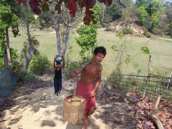 Unakoti district hit by water scarcity: Minister Tapan Chakroborty’s recent statement ahead of ADC poll turns bleak; No water tankers reached in villages Unakoti district hit by water scarcity: Minister Tapan Chakroborty’s recent statement ahead of ADC poll turns bleak; No water tankers reached in villages